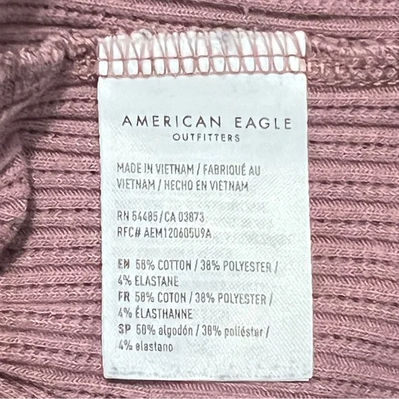 American Eagle Purple Cropped Tank Top Size Medium - Picture 4 of 7